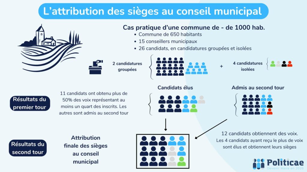 Attribution des sièges commune - de 1.000 hab. (3)