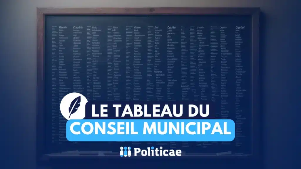 Le tableau du conseil municipal