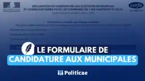 Le formulaire de candidature aux élections municipales