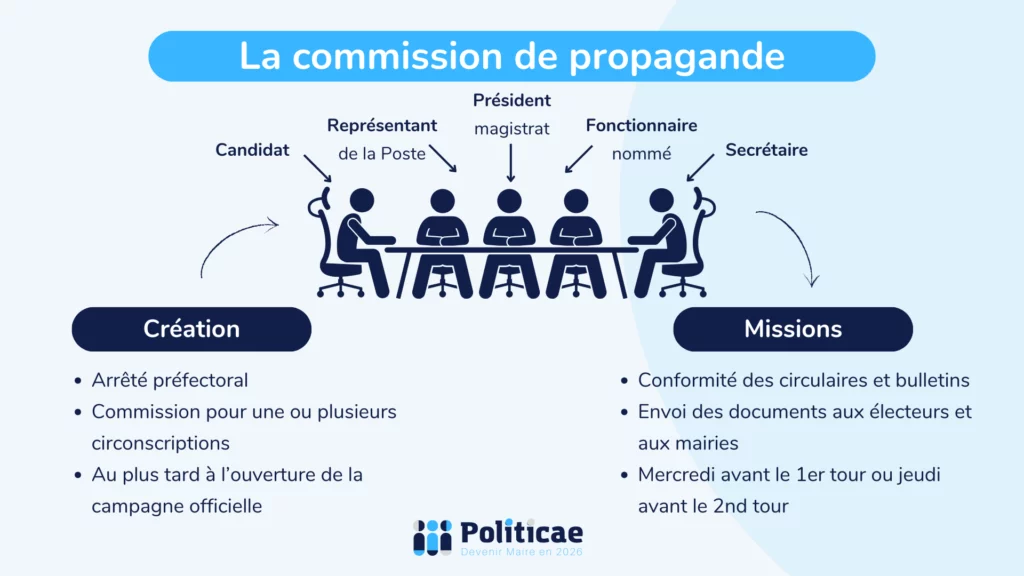 La commission de propagande aux élections municipales
