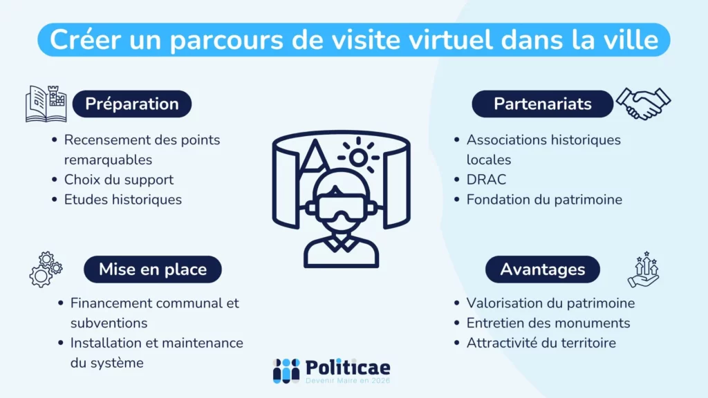 Parcours de visite virtuel dans la commune