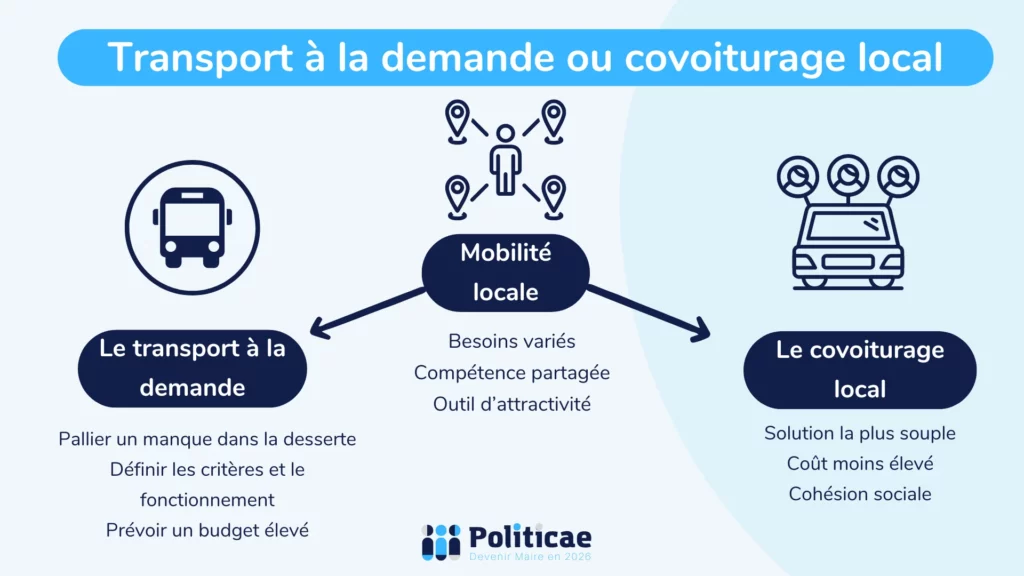 Mobilité transport à la demande ou covoiturage local