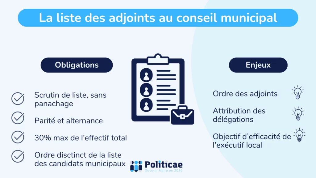 Liste des adjoints au maire